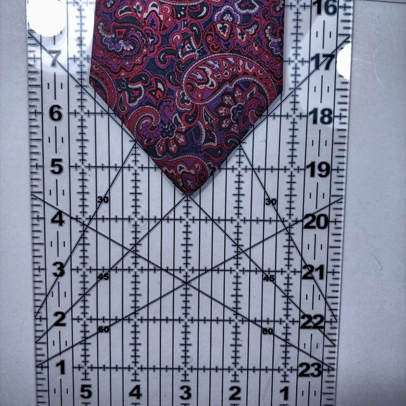 Italian Hand Made Beautiful Purple Paisley - Picture 4 of 4